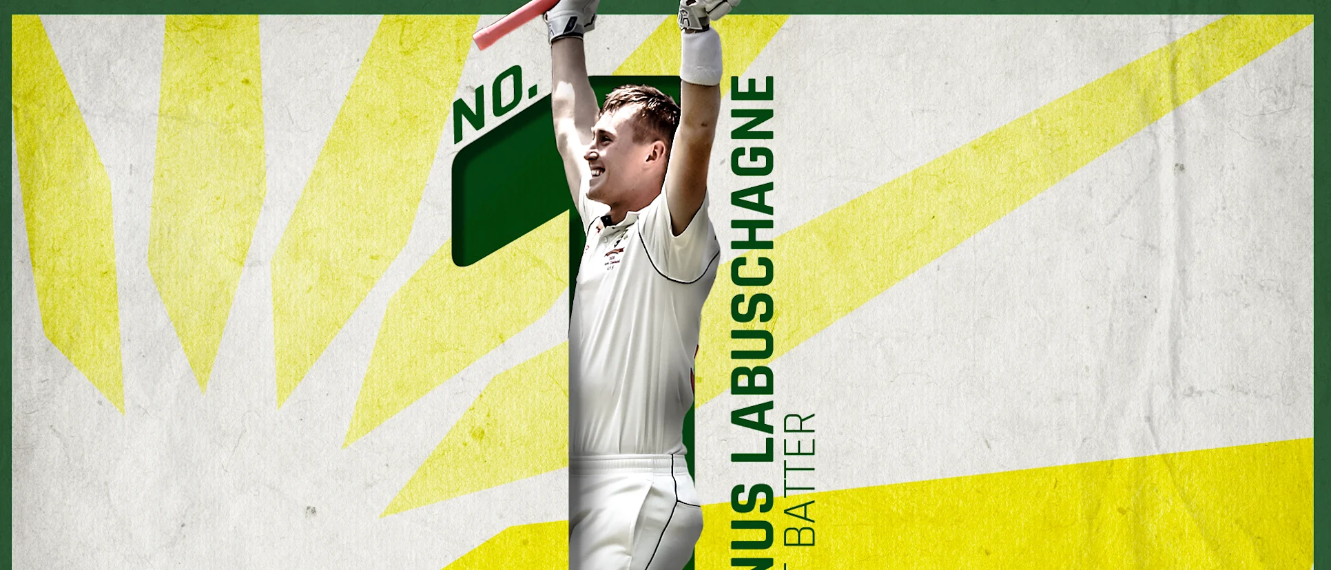 Logo of The new No.1 Test batter.