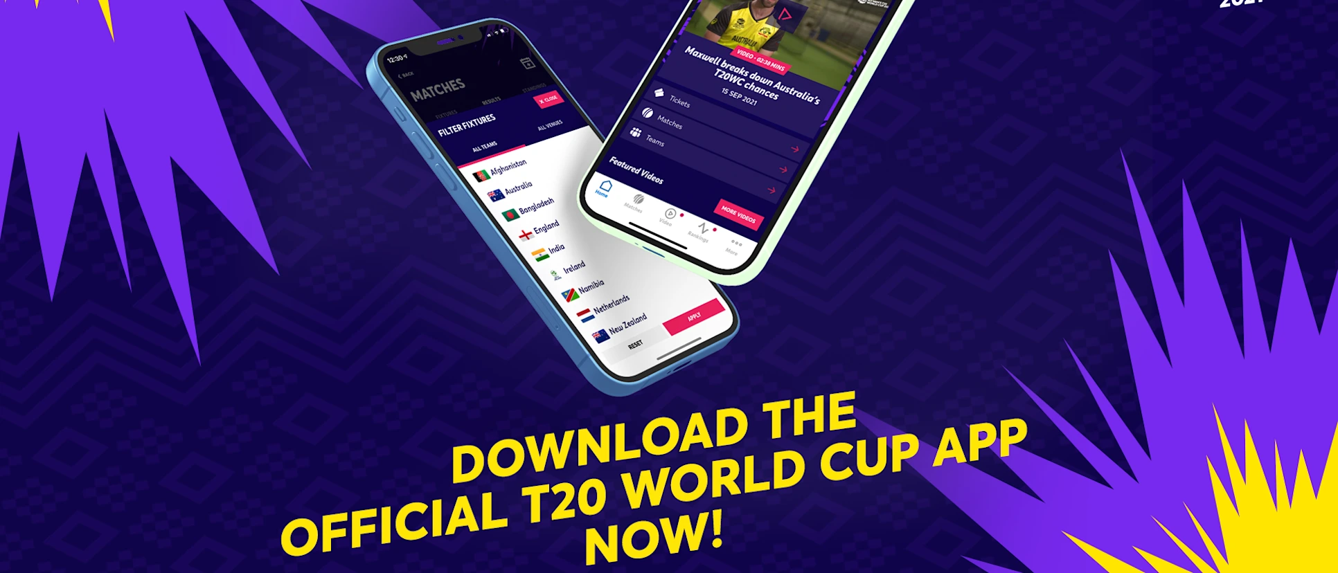 Logo of ICC Men's T20 World Cup – App launch