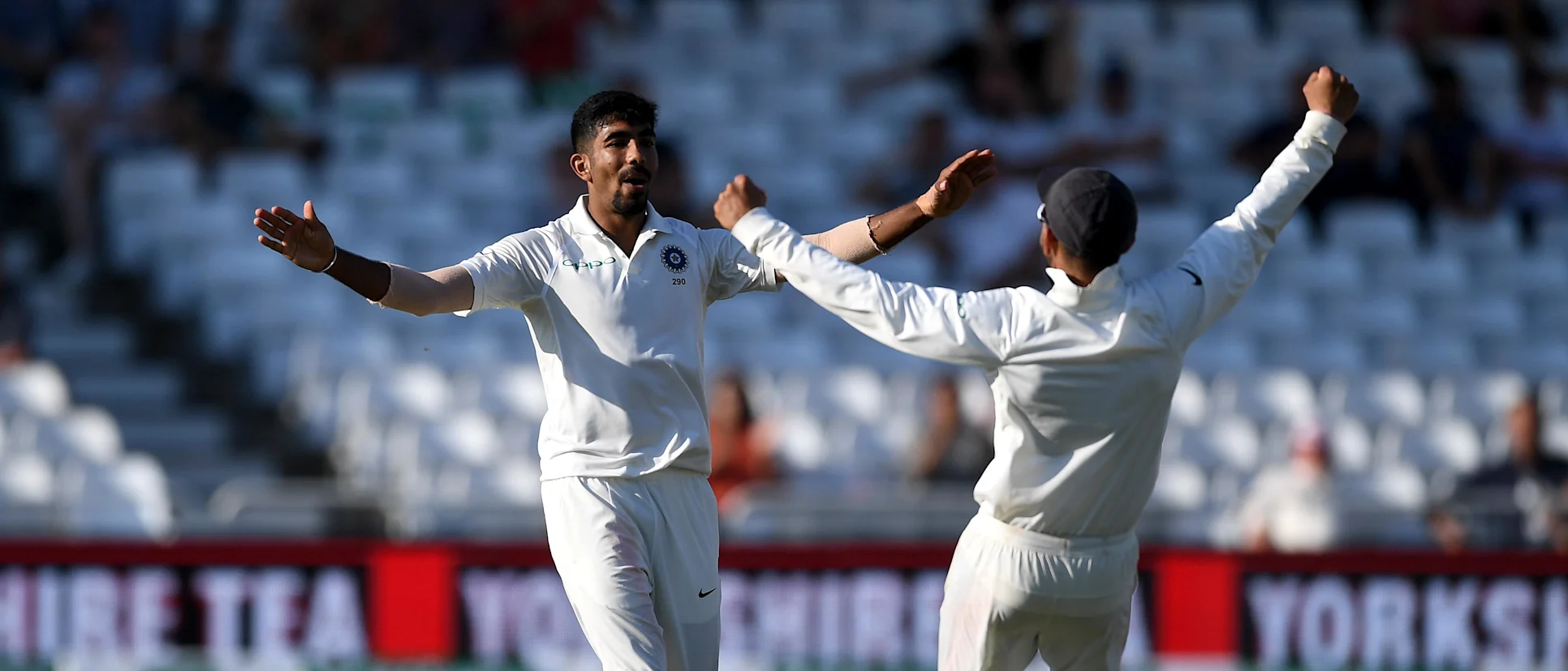 Logo of Bumrah five-wicket haul