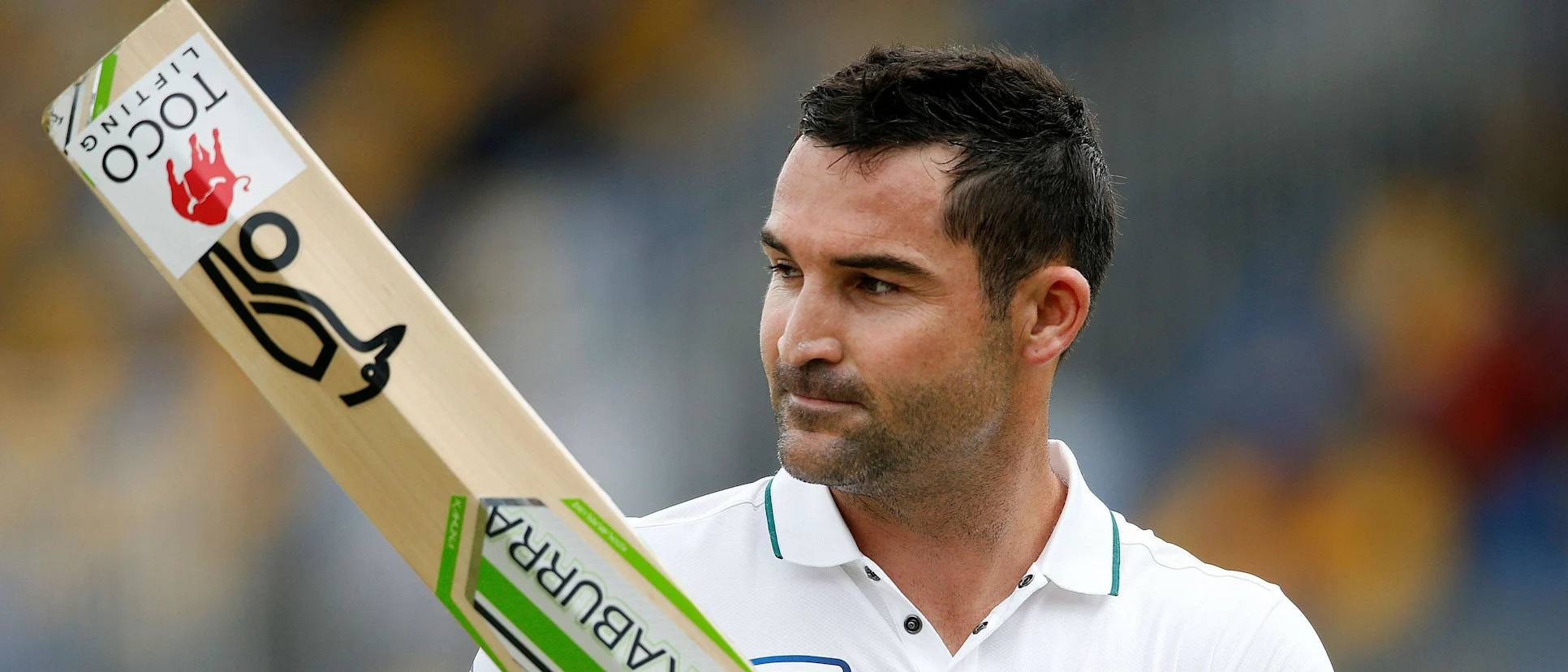 Logo of Dean Elgar fell one run short of what could have been his maiden double hundred.