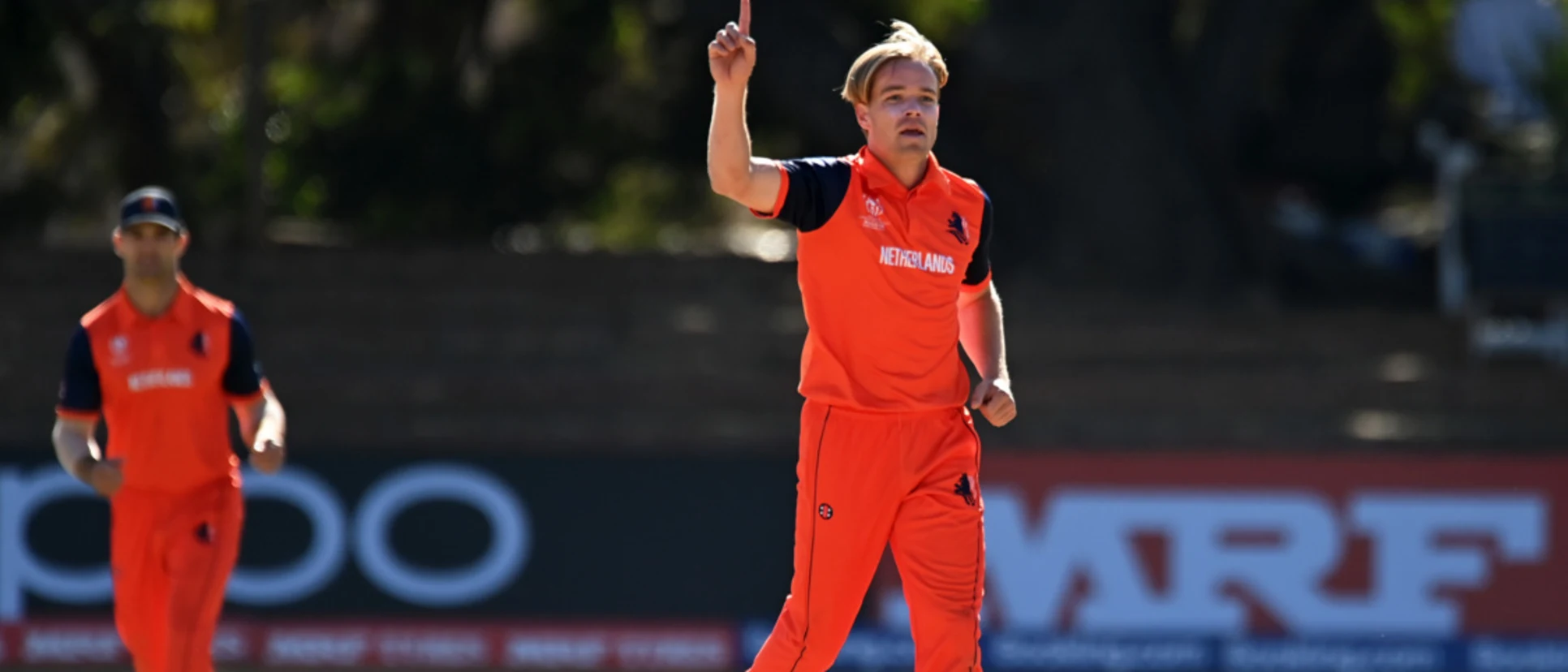 Logo of Bas de Leede's maiden ODI five-for | CWC23 Qualifier