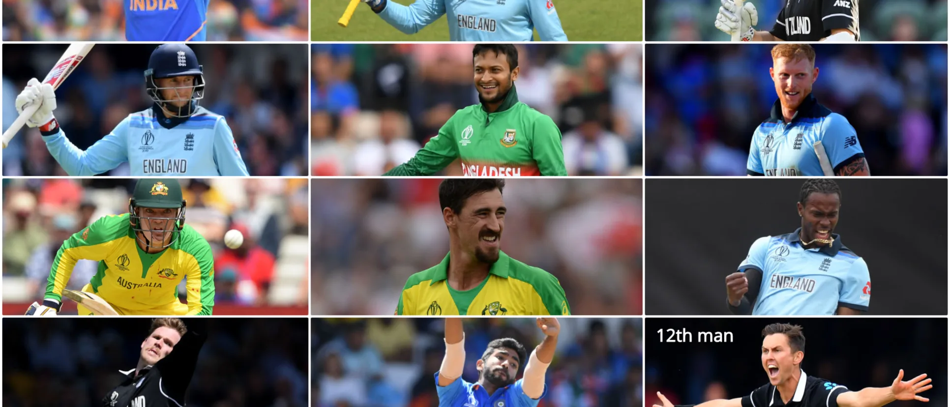 Logo of CWC19 team of the tournament