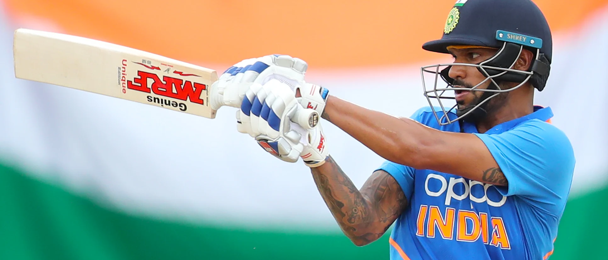 Logo of Dhawan scored 84 runs in the series at an average of 42