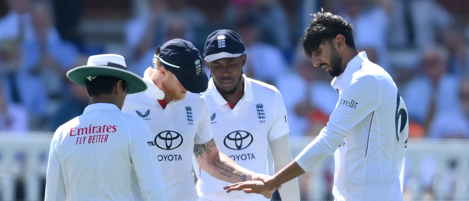 Ben Stokes and Shoaib Bashir