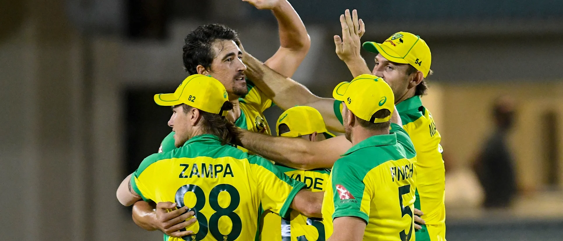 Australia celebrate victory in first ODI