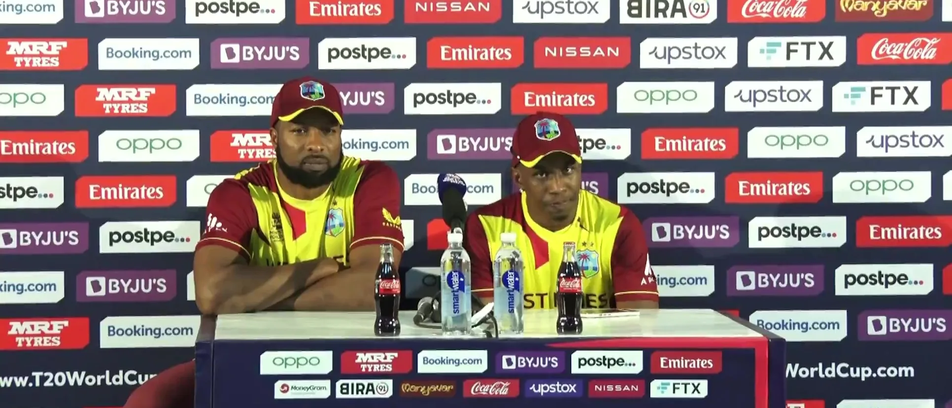 Logo of Post-Match-PC-Kieron-Pollard-Dwayne-Bravo--West Indies-06-11-21_Moment