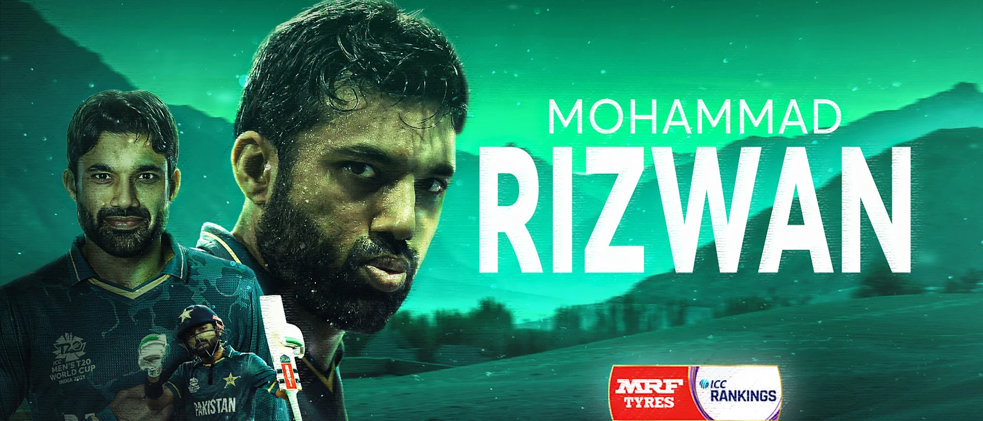Logo of The new No.1 batter on the MRF Tyres ICC Men's T20I Player Rankings