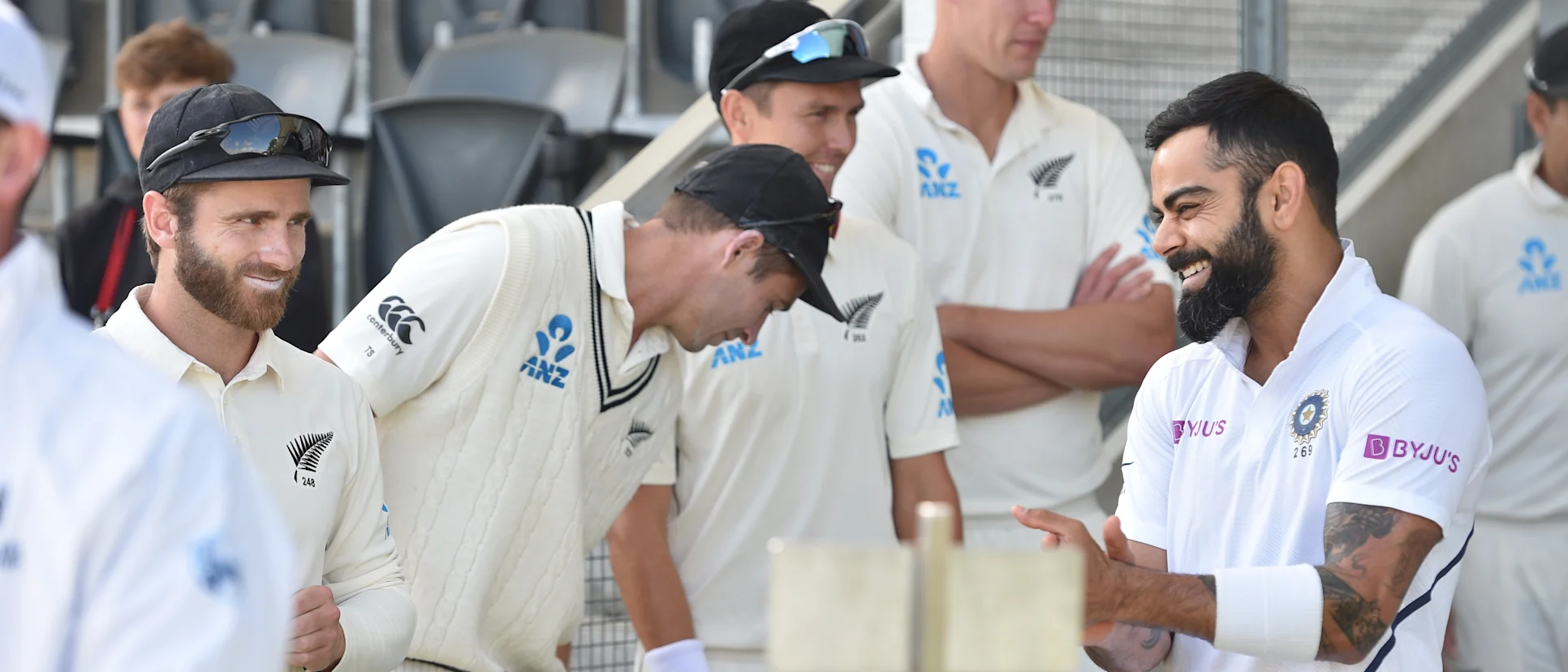 Logo of The ICC World Test Championship Final between New Zealand and India will be staged at the Hampshire Bowl in Southampton
