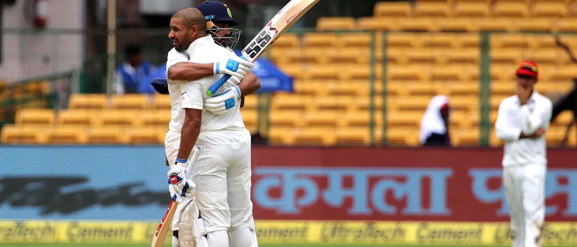 Logo of Individual centuries in the only Test against Afghanistan helped Vijay and Dhawan make significant movement on the rankings table