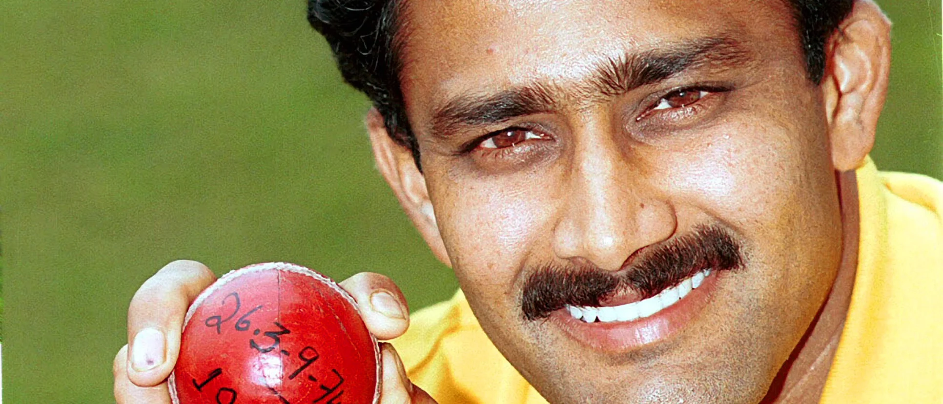 Anil Kumble and his 10-wicket ball.
