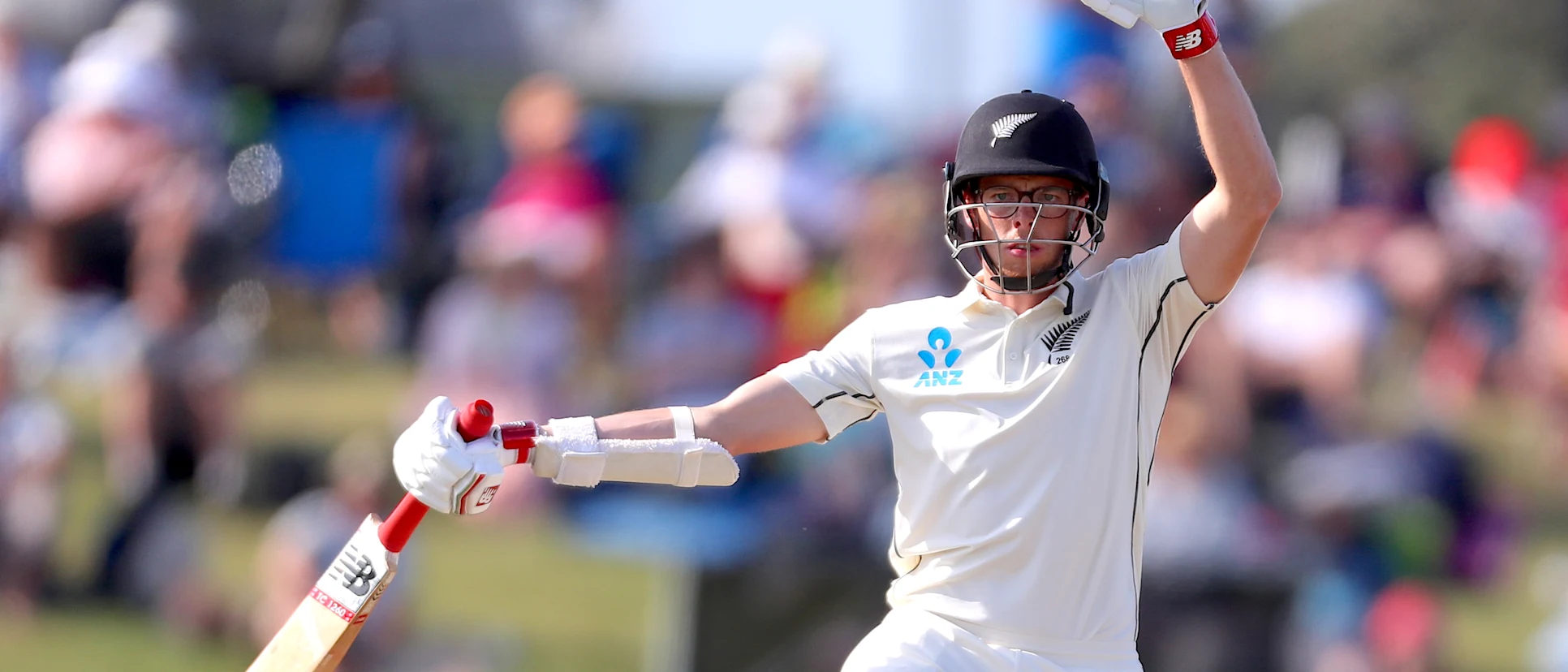 Logo of Mitchell Santner scored his maiden Test century