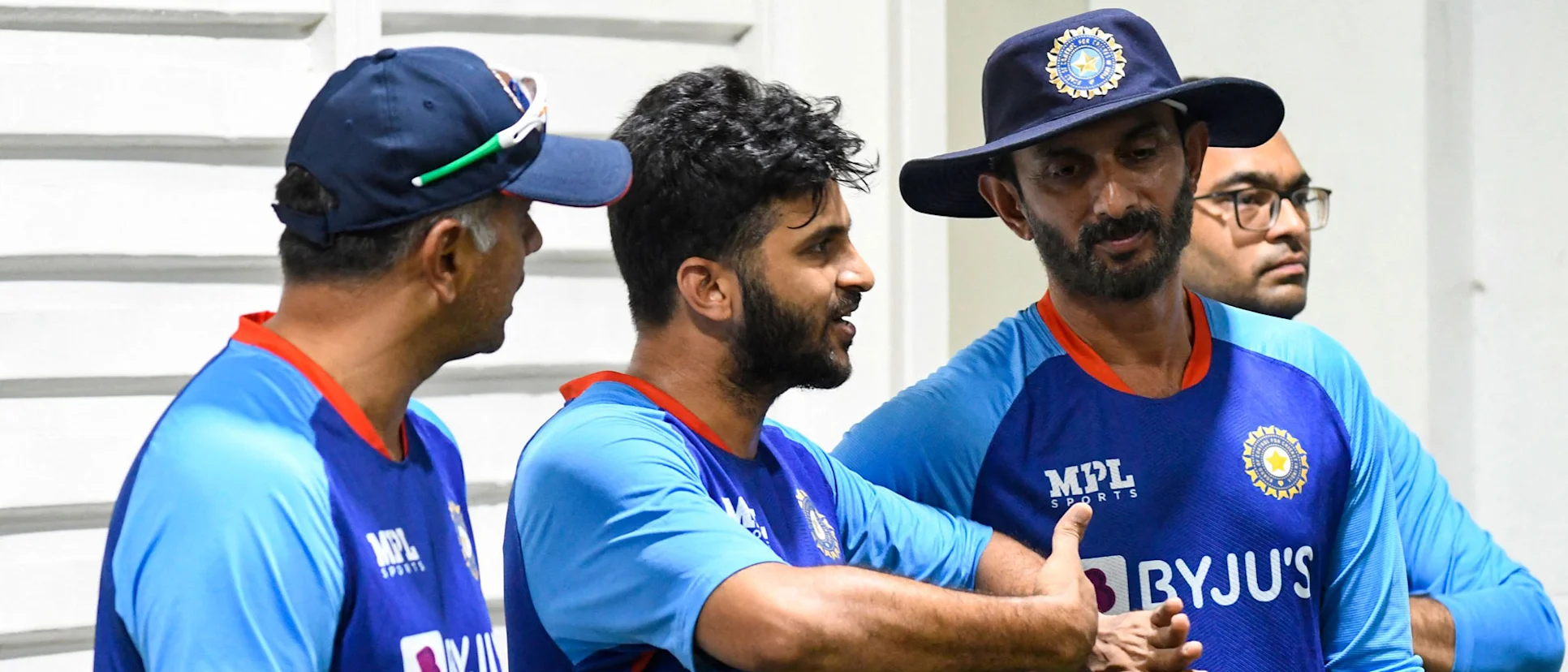 Logo of Gaikwad just prior to making his ODI debut for India // Getty Images