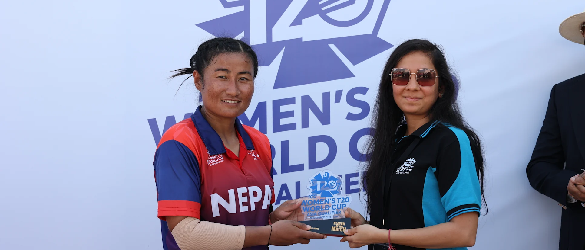 Logo of Nepal's Sita Rana Magar was adjudged Player of the Match for her all-round performance