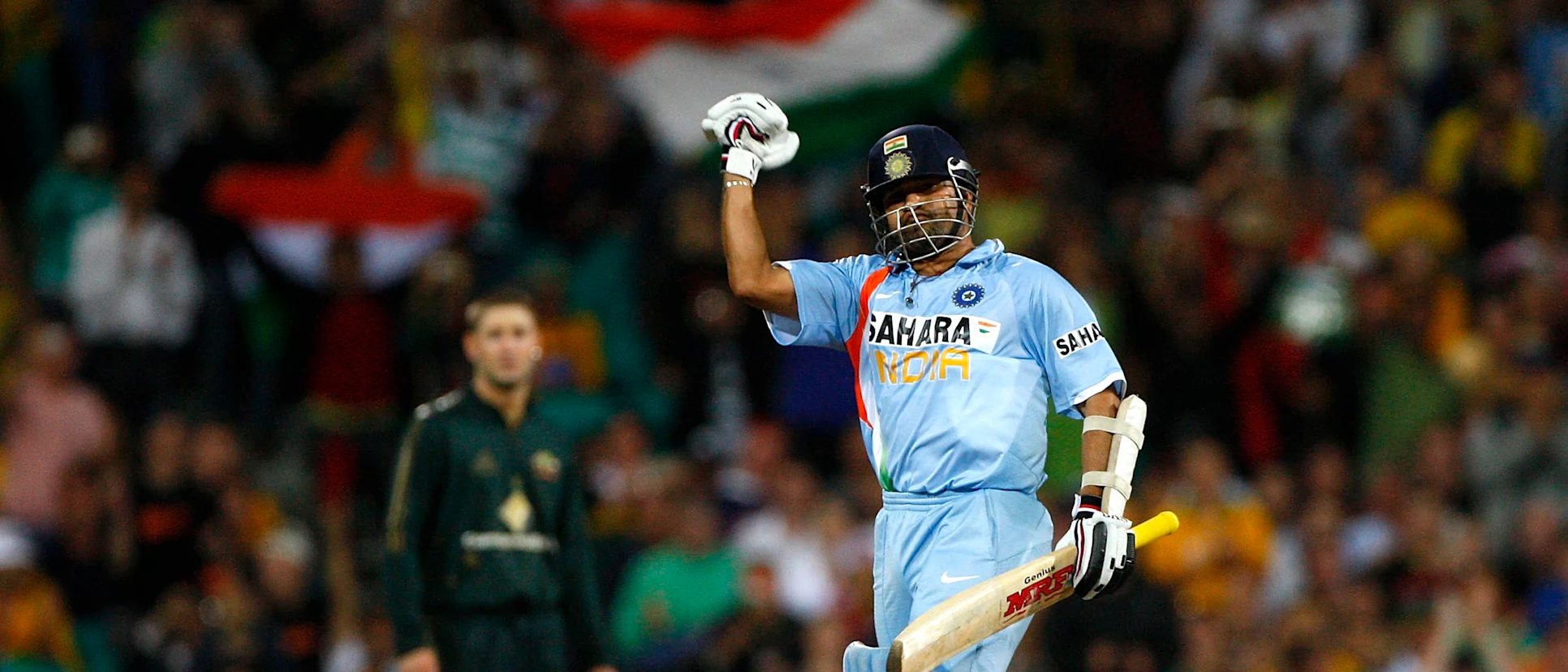 Logo of Tendulkar's 117* led India to a six-wicket victory against Australia