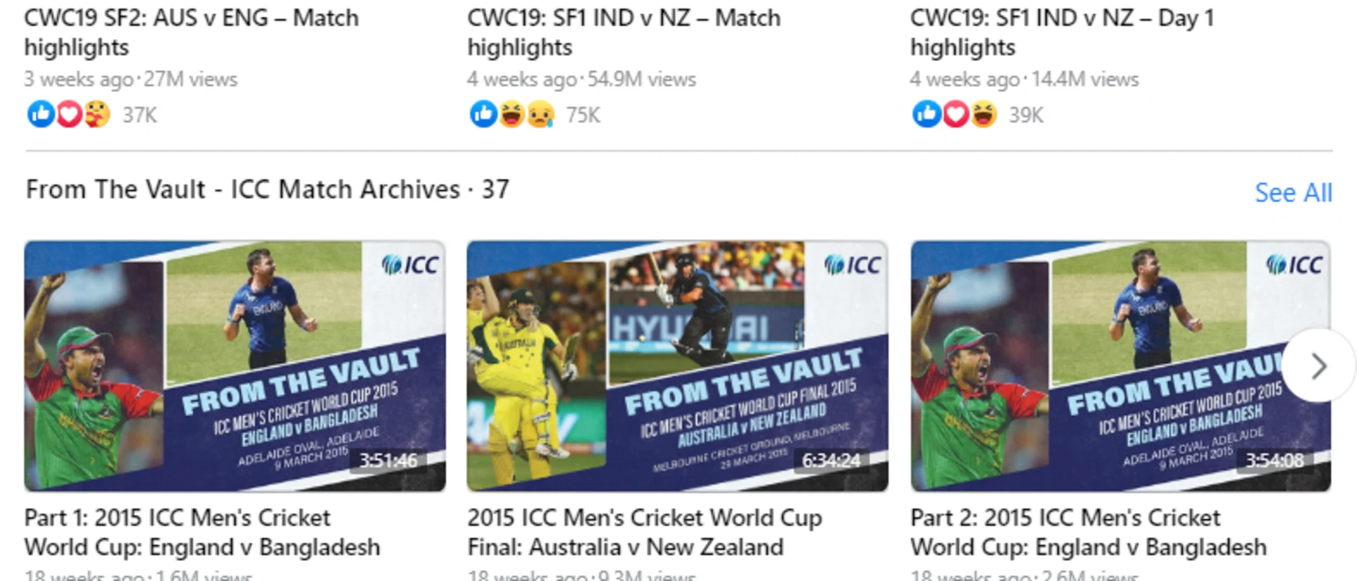 Logo of ICC drew upon its rich archives to keep fans engaged during the hiatus in international cricket through campaigns like CWC19 Rewind and From The Vault