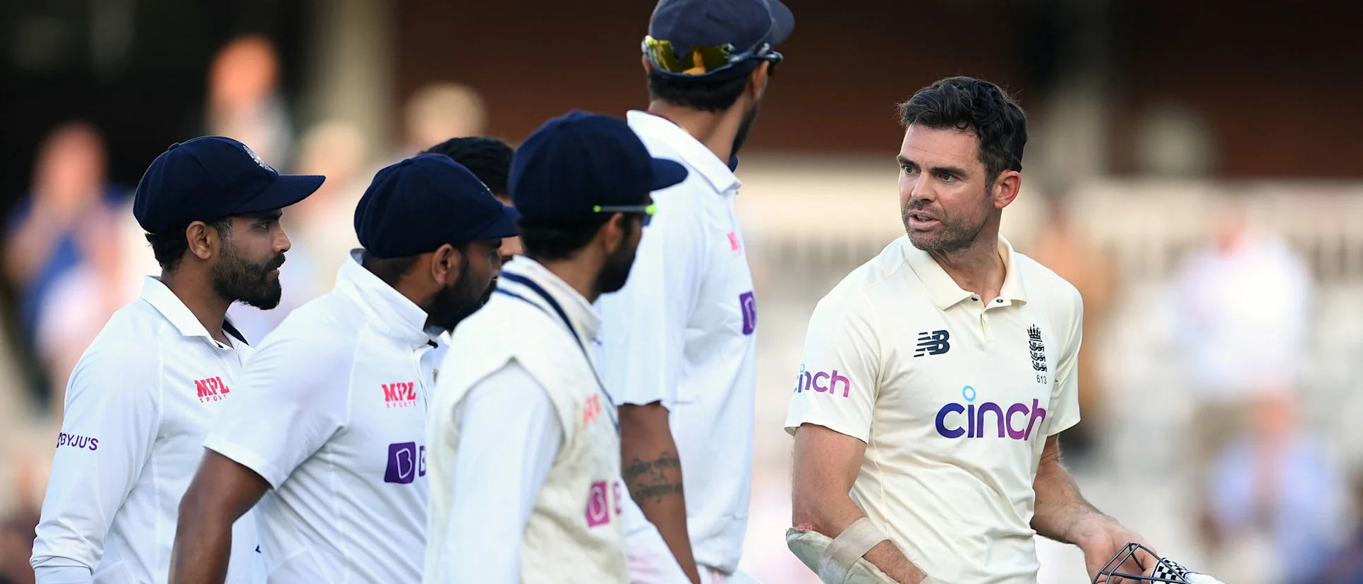 Logo of Anderson has an excellent record with the ball against India // Getty Images