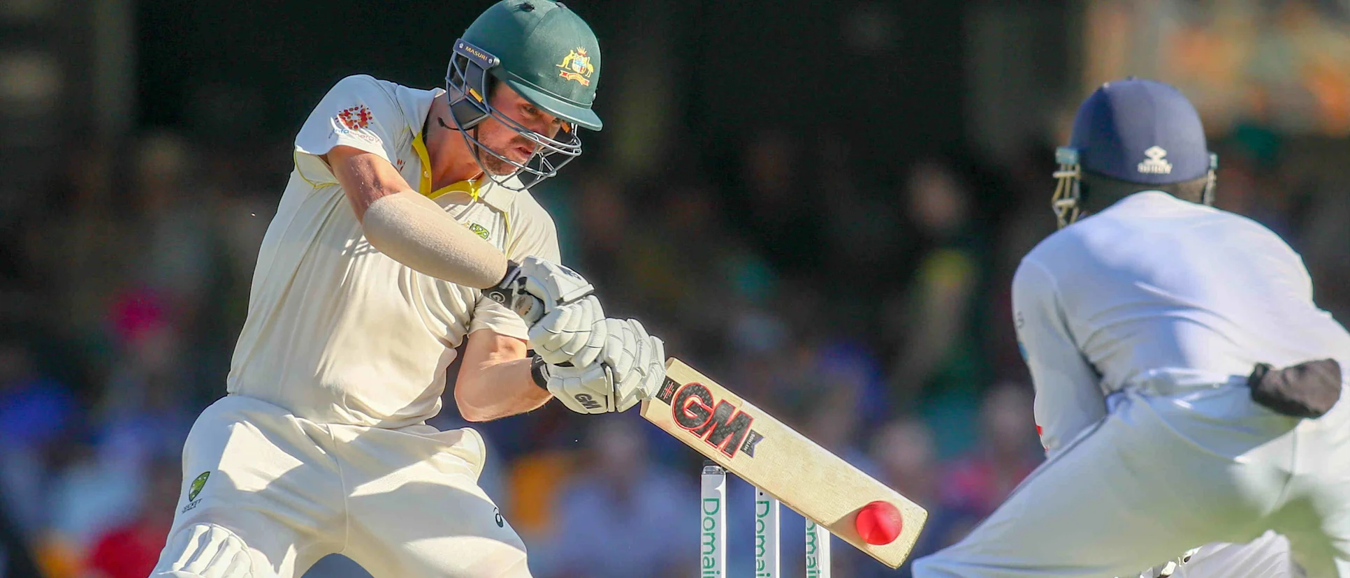 Logo of Head top scored for Australia in Brisbane with a 187-ball 84