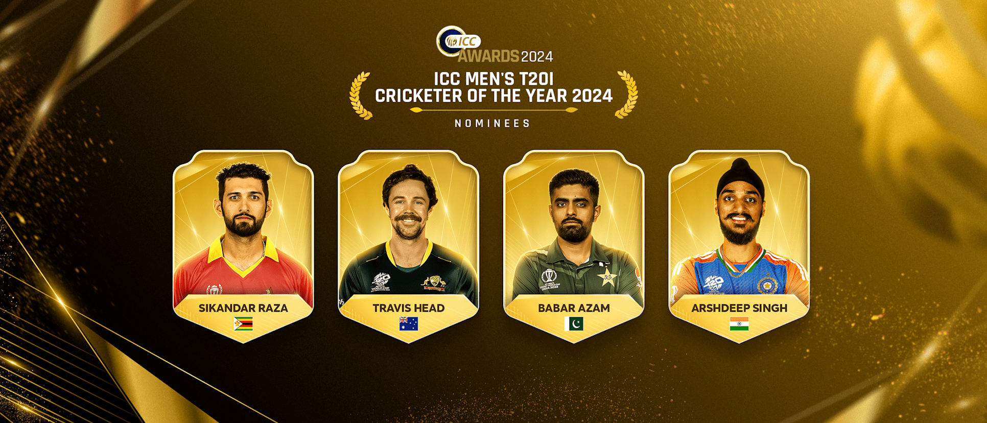 ICC Awards 2024 - Men's T20I Cricketer of the Year - Nominees 21x9