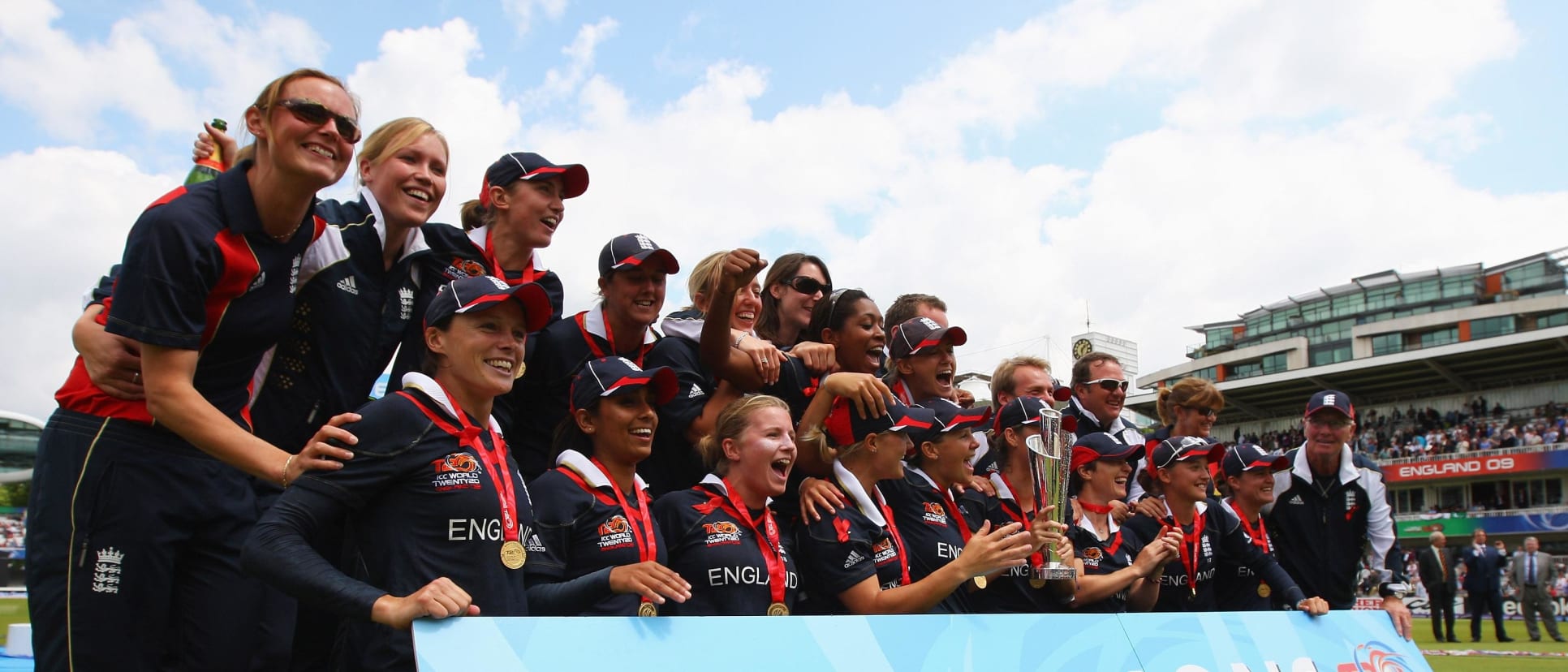 England Team, ICC Women's World Twenty20 Final between England and New Zealand at Lord's on June 21, 2009 in London, England.