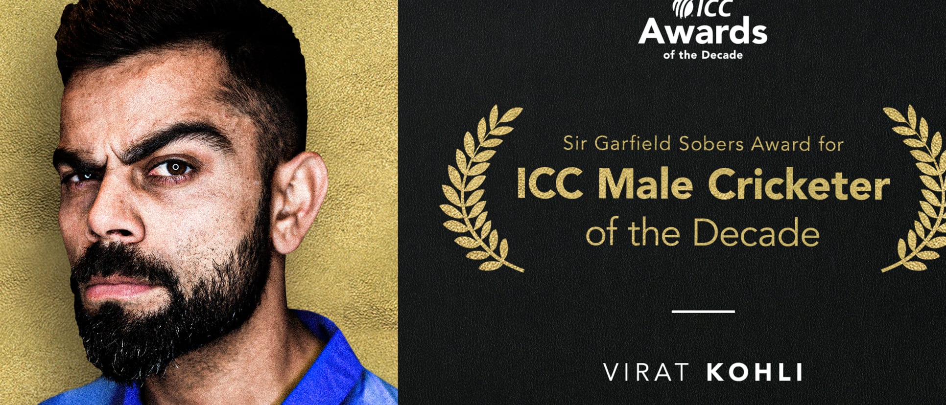 Virat Kohli: Sir Garfield Sobers Award for ICC Male Cricketer of the Decade