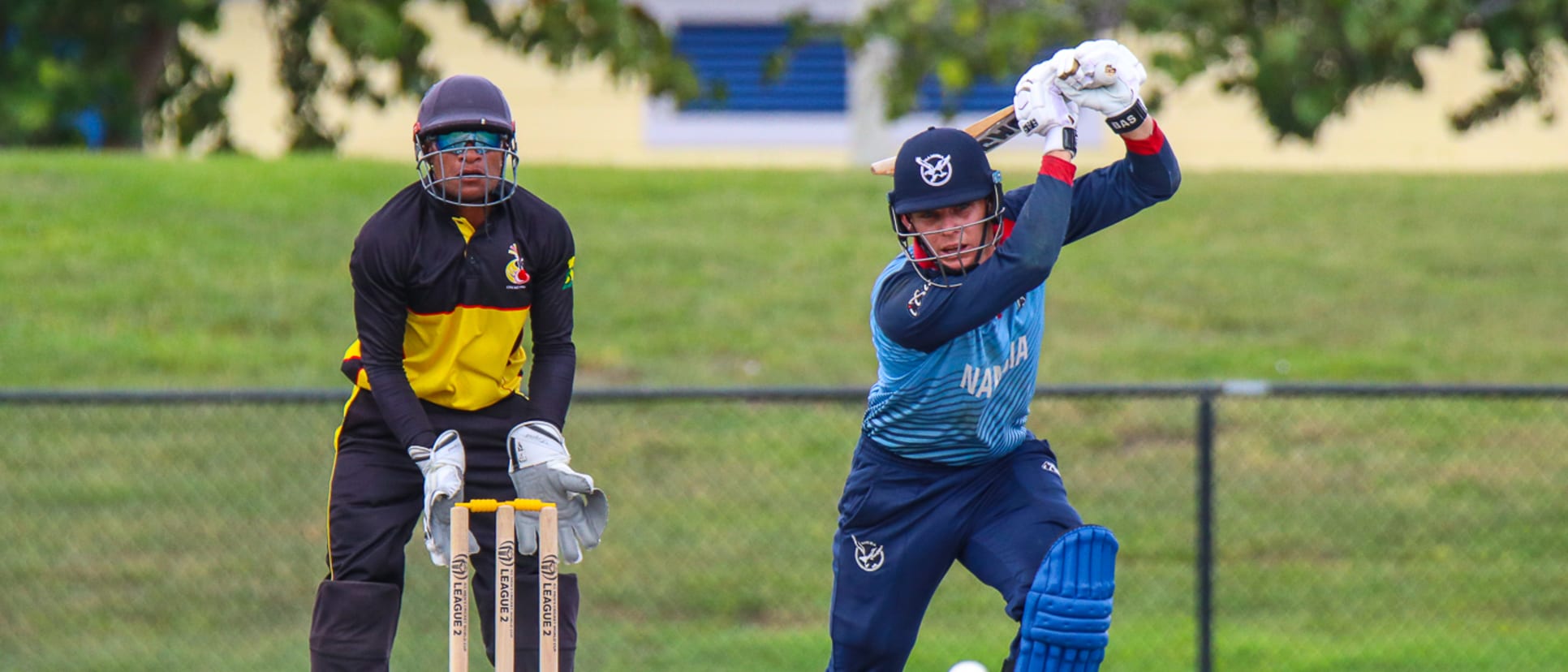 Namibia captain Gerhard Erasmus scored a fine 88 off 100 balls