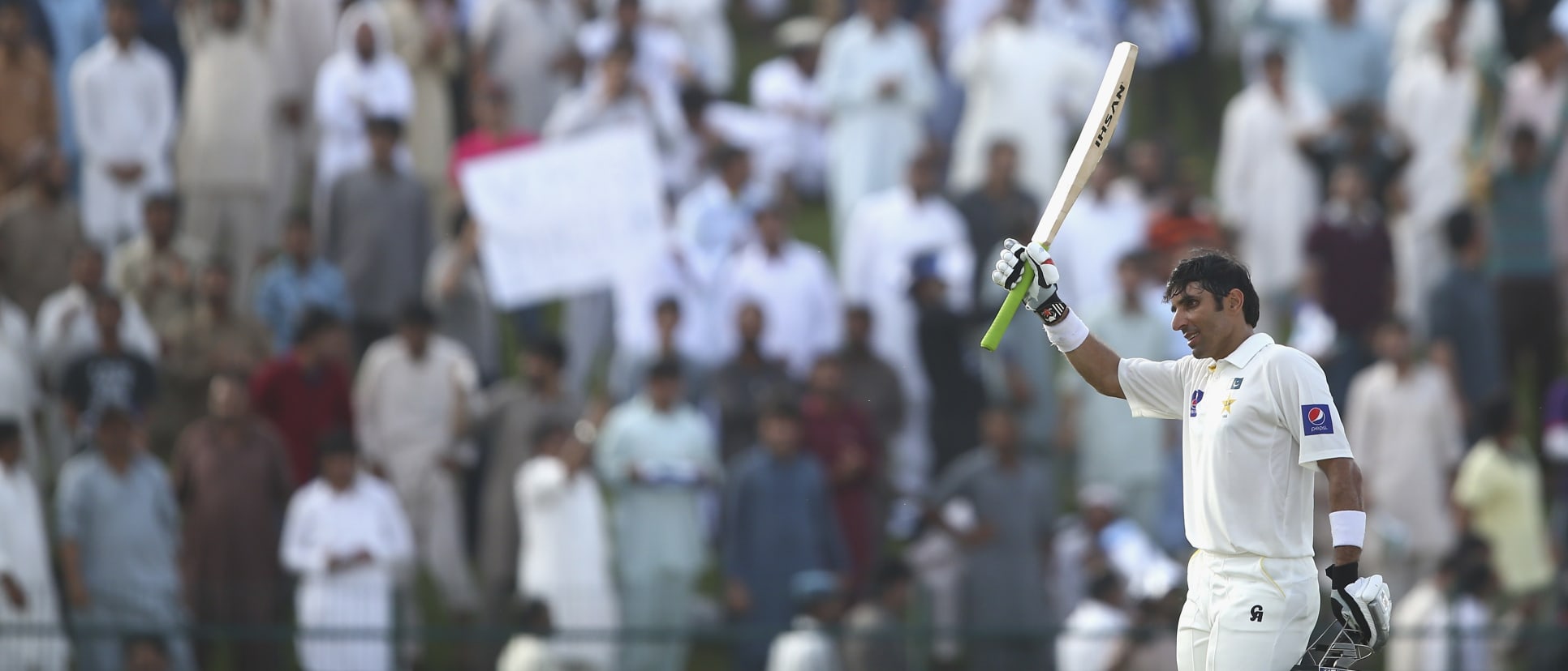 Misbah equalled the then record for the fastest Test century in 2014