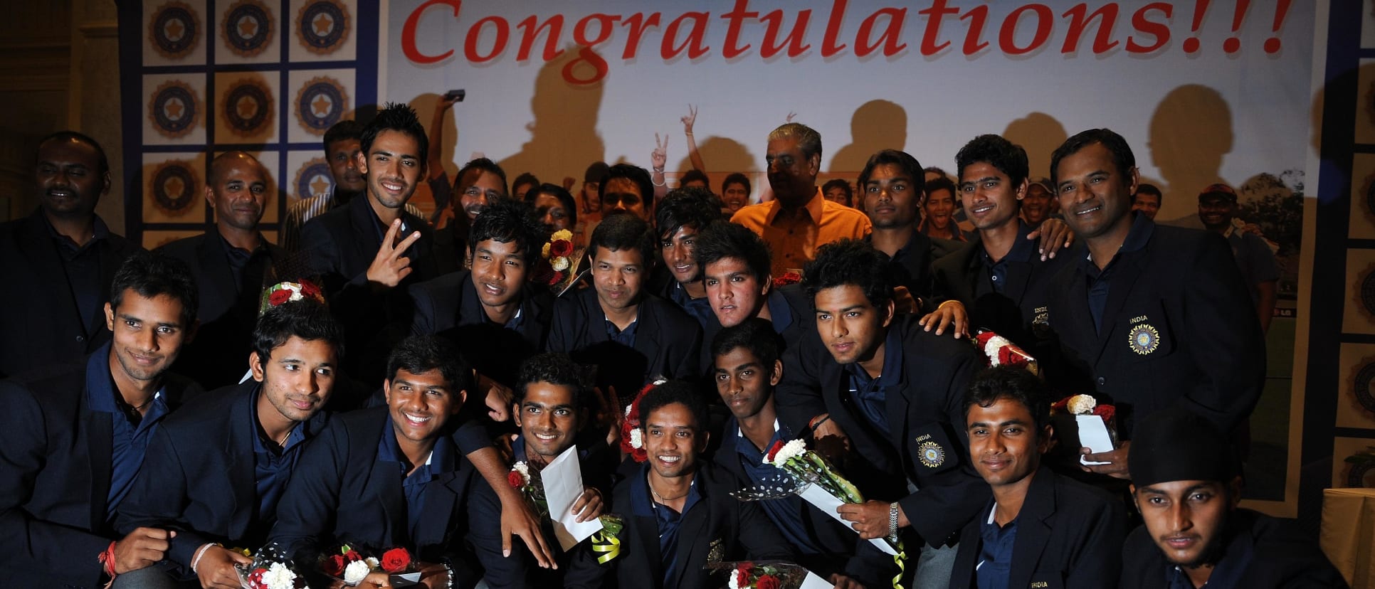 India team after their successful 2012 Under 19 CWC campaign