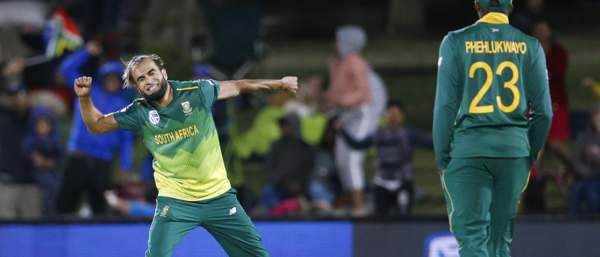 Imran Tahir became only the fourth South African to take three hat-tricks in ODIs