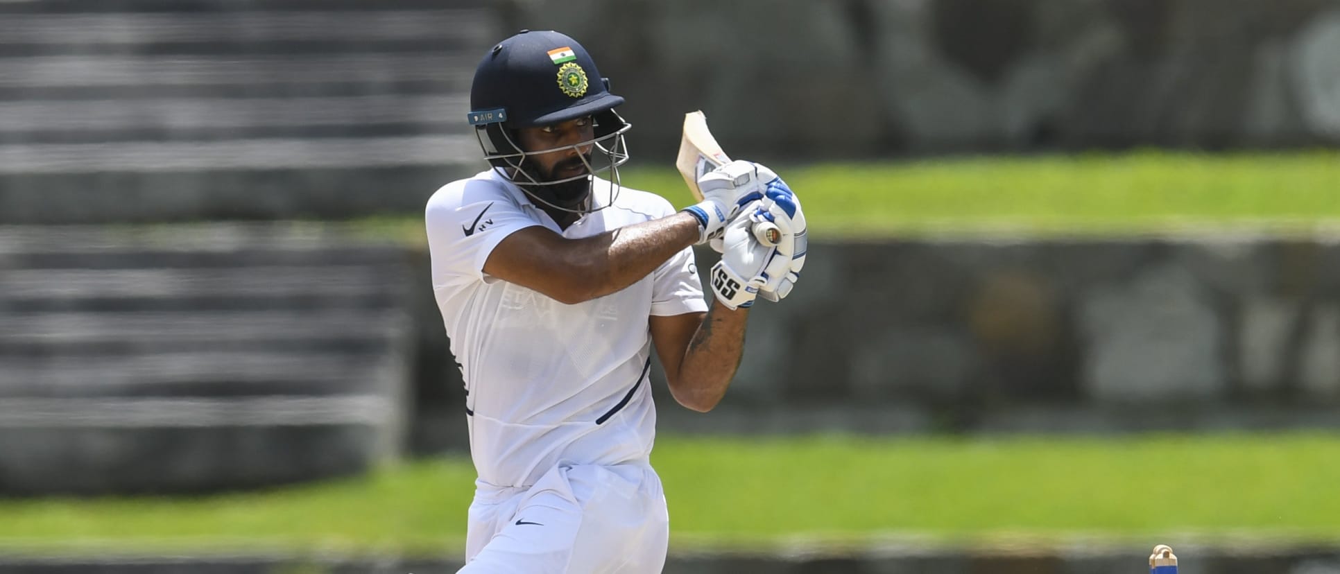 Hanuma Vihari continued his good run from the India A series and registered his second Test fifty on Sunday.