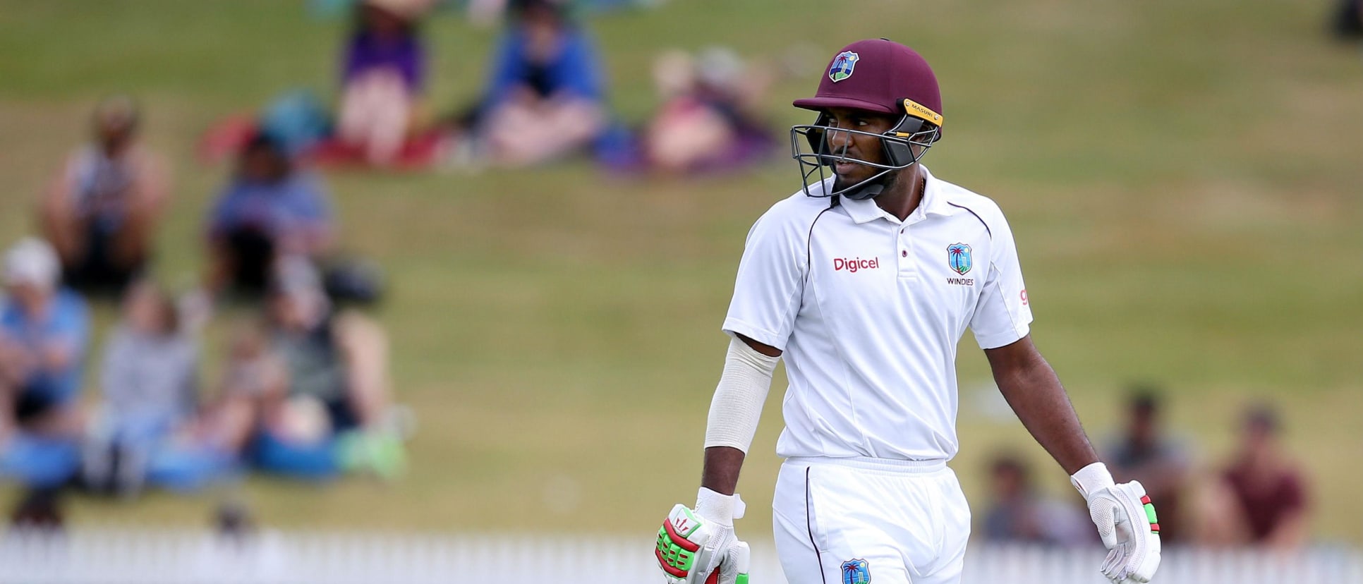 Sunil Ambris got into good form before the Tests with a quick century in the tour game
