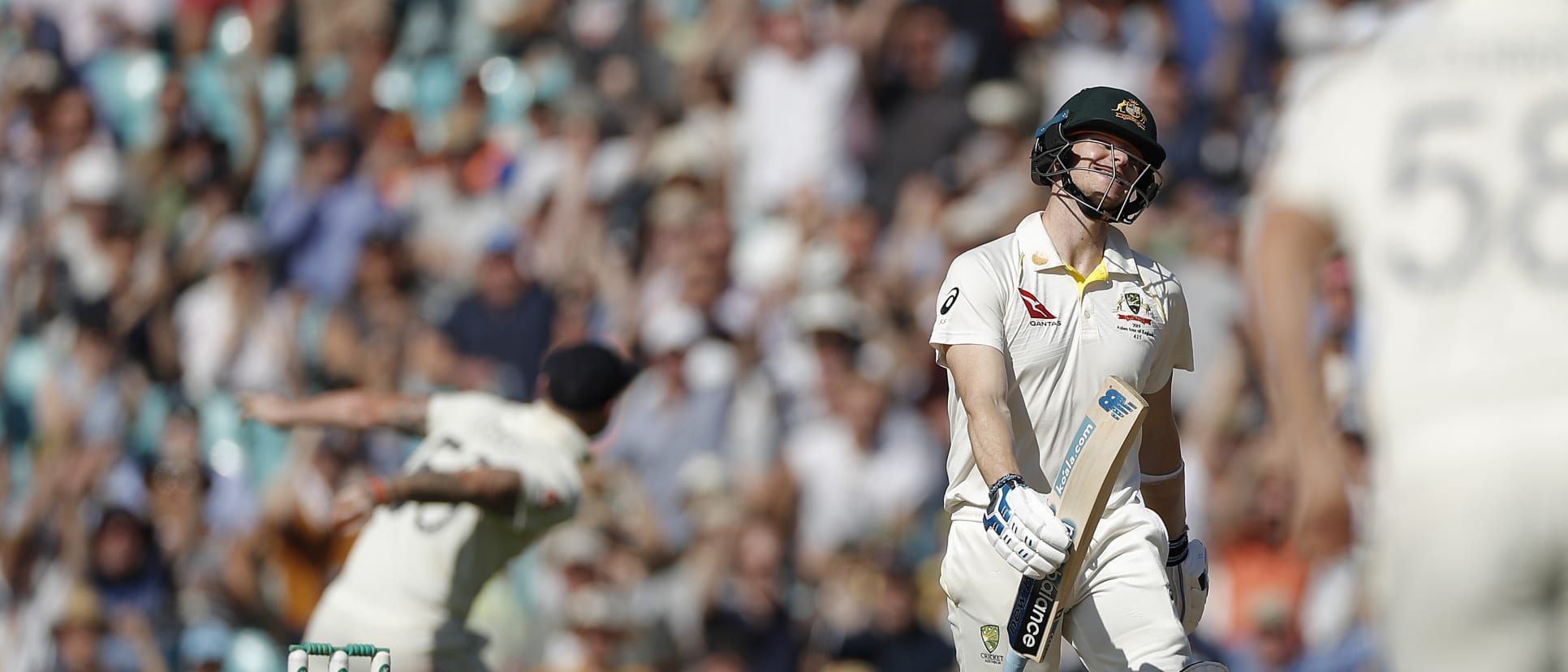 Smith's dismissal prompted jubilant celebration amongst the England players