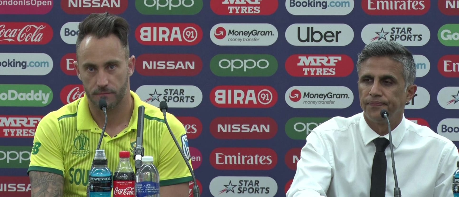 South-Africa-captain-Faf-du-Plessis-and-South-Africa Manager-Dr.-Mohammed-Moosajee-Post-Match-PC-02JUN19_Moment