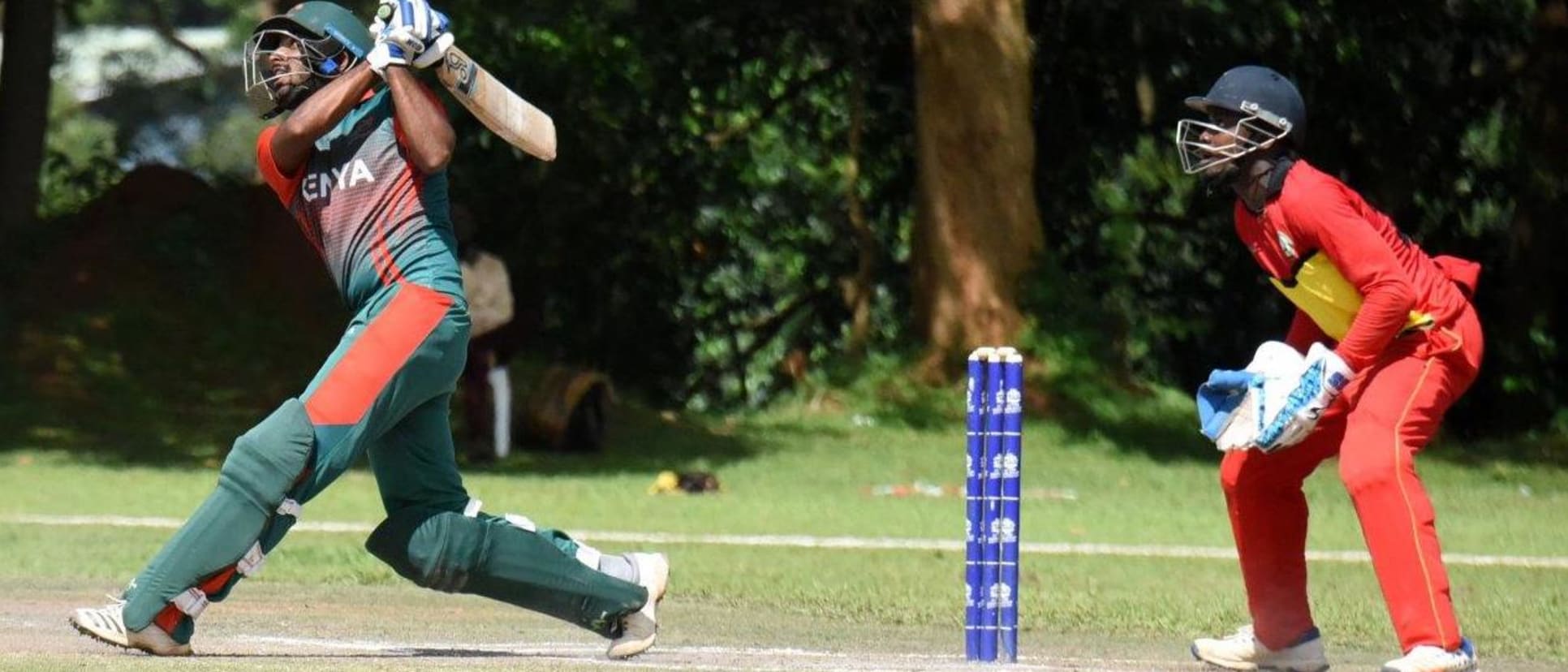 Man of the Match Rakep Patel hoists one over long-on