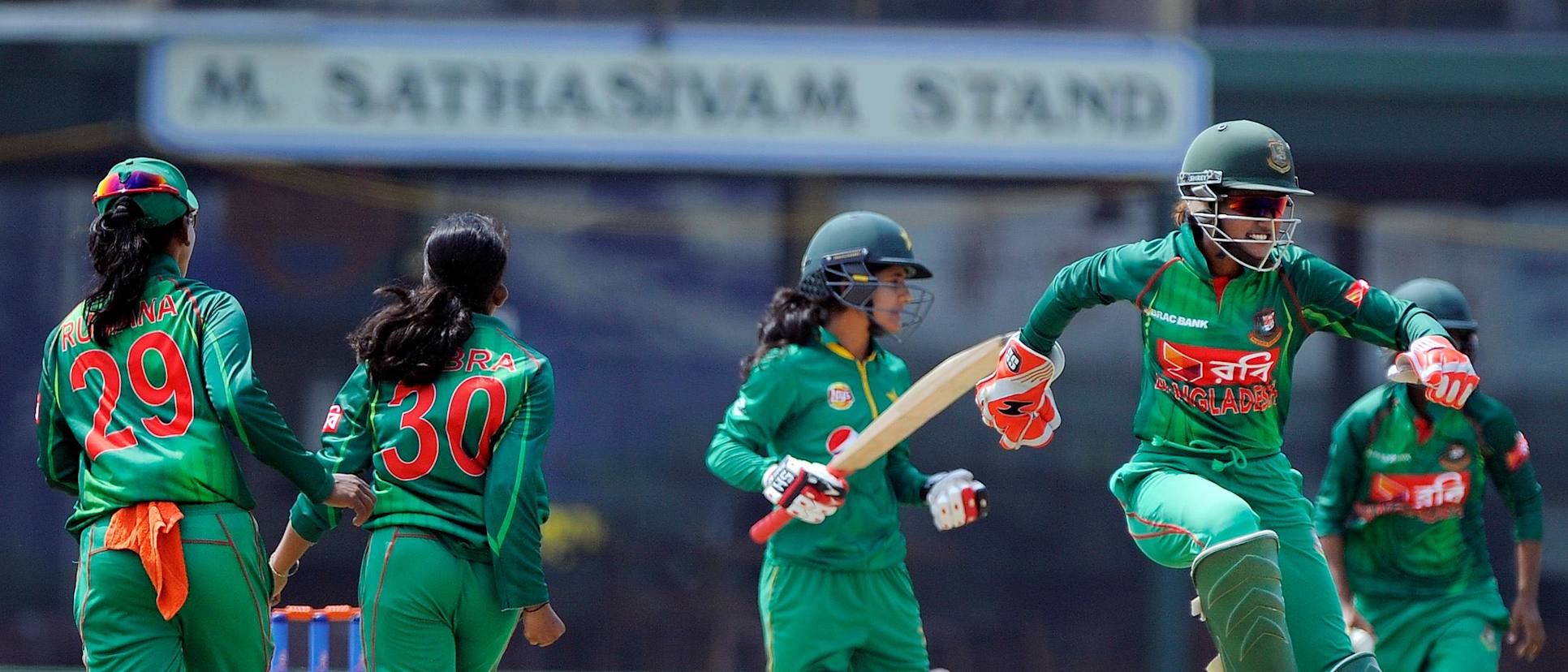 Bangladesh, who began with promise, paid the price for flagging spirits, sloppy fielding and the frequent loose ball.