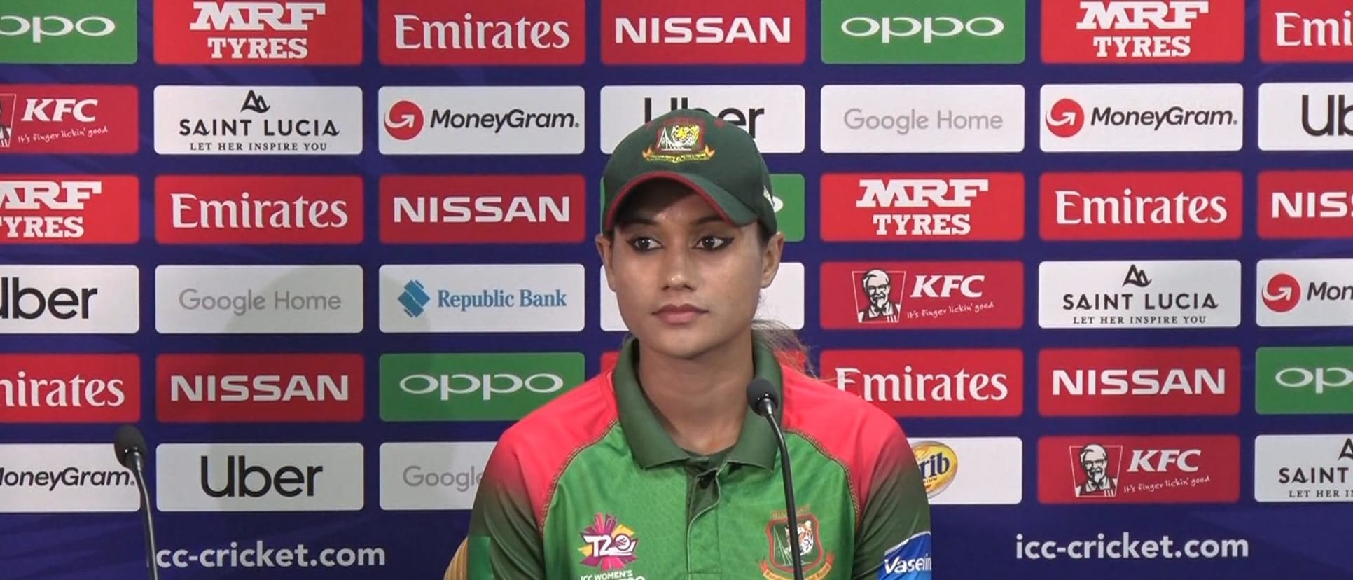 14 November - St Lucia - Bangladesh player Jahanara Alam post-match ...