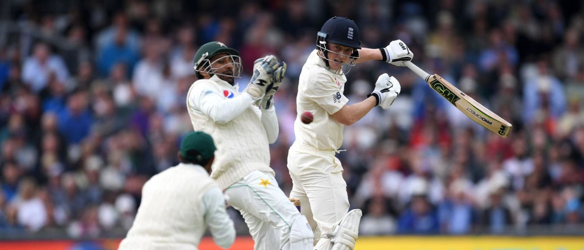 Dom Bess fell just short of a fifty in his second Test