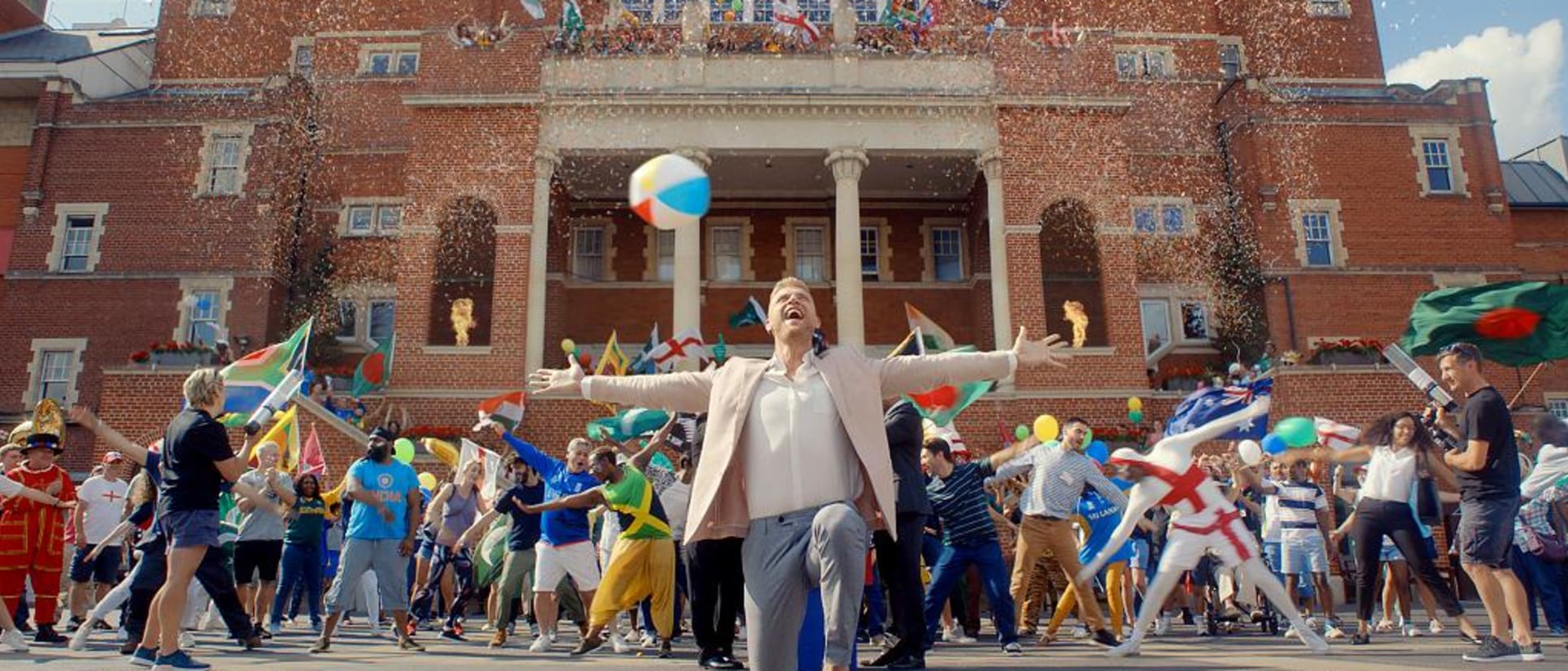 ICC Cricket World Cup ambassador Freddie Flintoff sings and dances to ‘I’m on Top of the World’ by Imagine Dragons in a launch film which amassed over 9m views