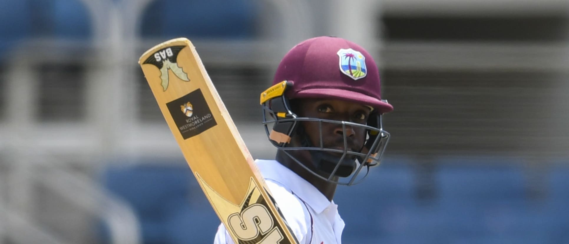 Sharmarh Brooks' maiden half-century held up India for a time