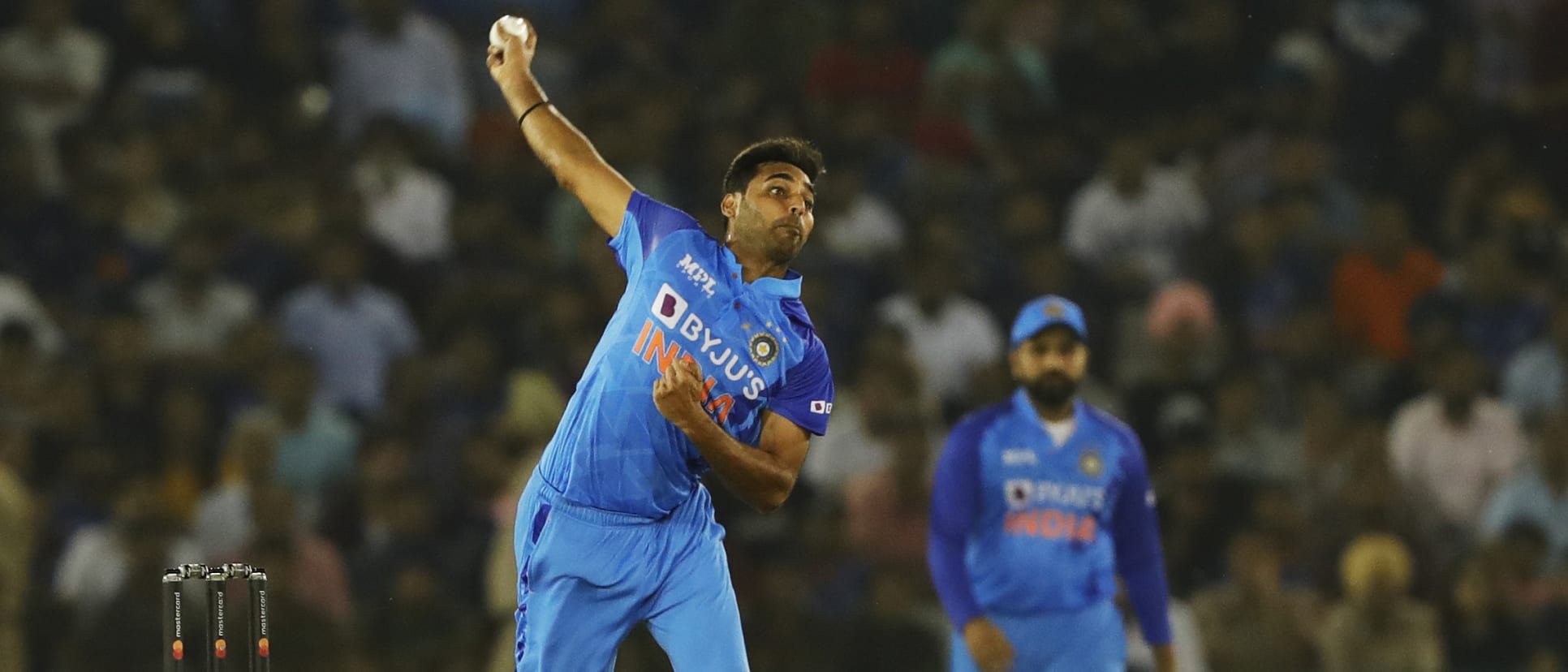 Bhuvneshwar Kumar and Rohit Sharma