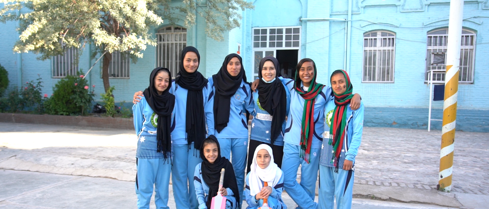 Young girls part of a UNICEF sports for development girls empowerment program in Afghanistan - UNICEF