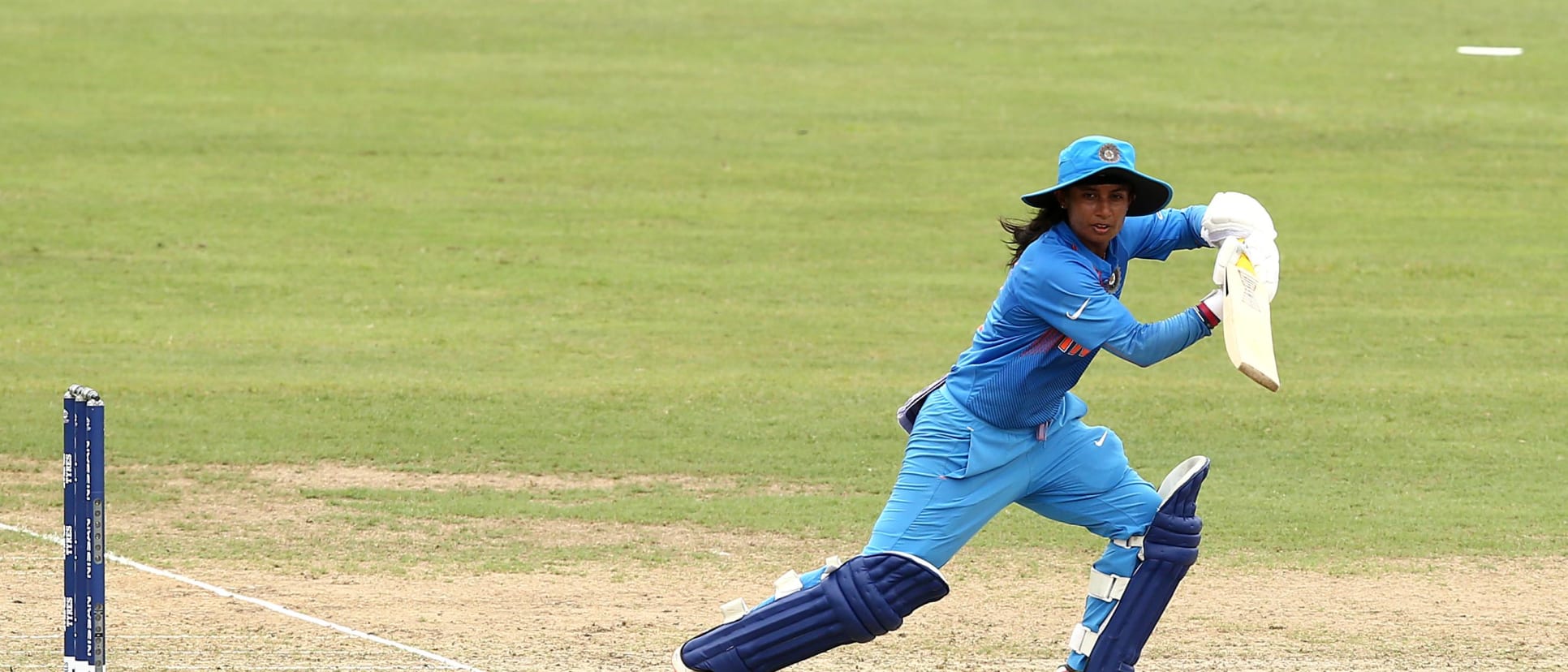 Mithali Raj of India bats during the ICC Women's World T20 2018 match between India and Ireland at Guyana National Stadium on November 15, 2018 in Providence, Guyana.