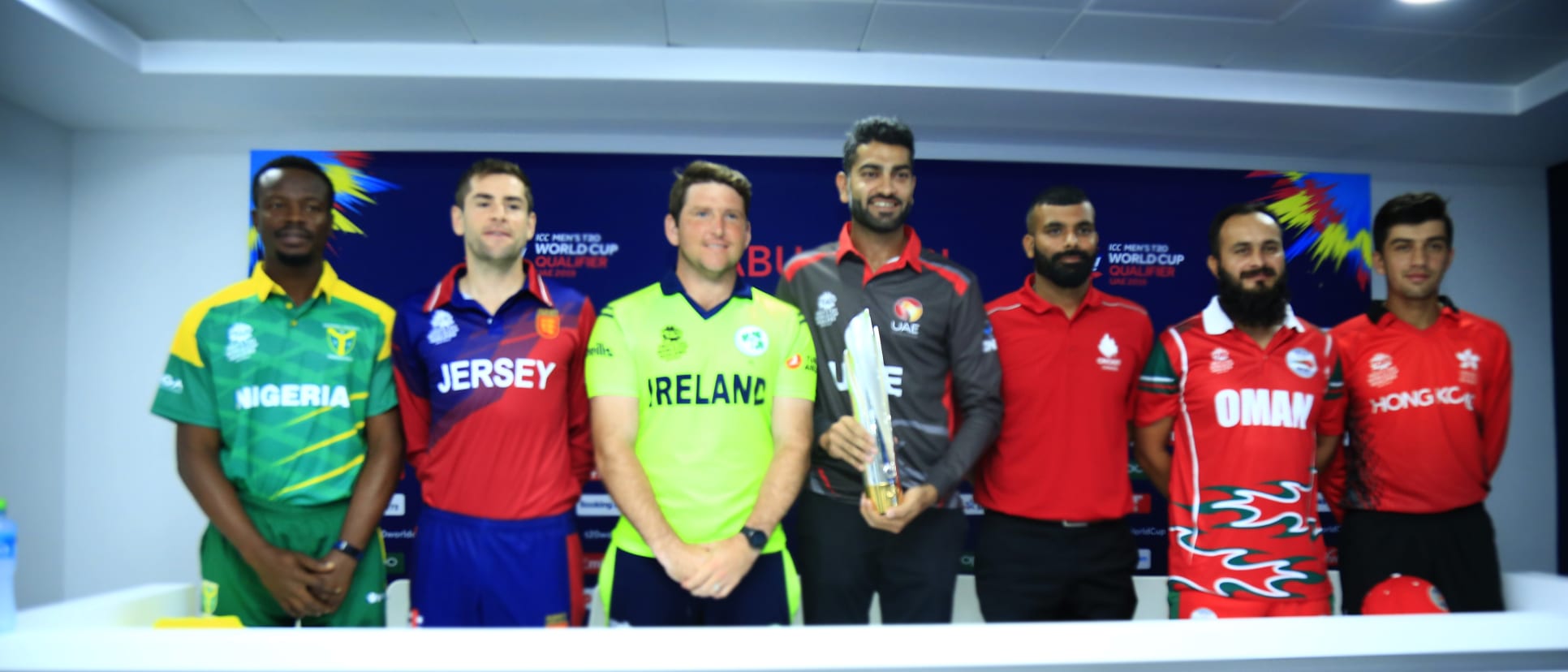 ICC Men’s T20 World Cup Qualifier Trophy Press Conference, Abu Dhabi - 13th October 2019.