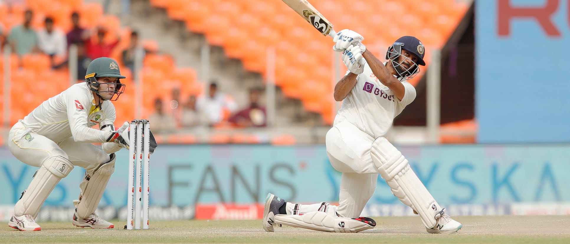 Axar Patel scored a cracking 79 in the fourth Test with five fours and four sixes