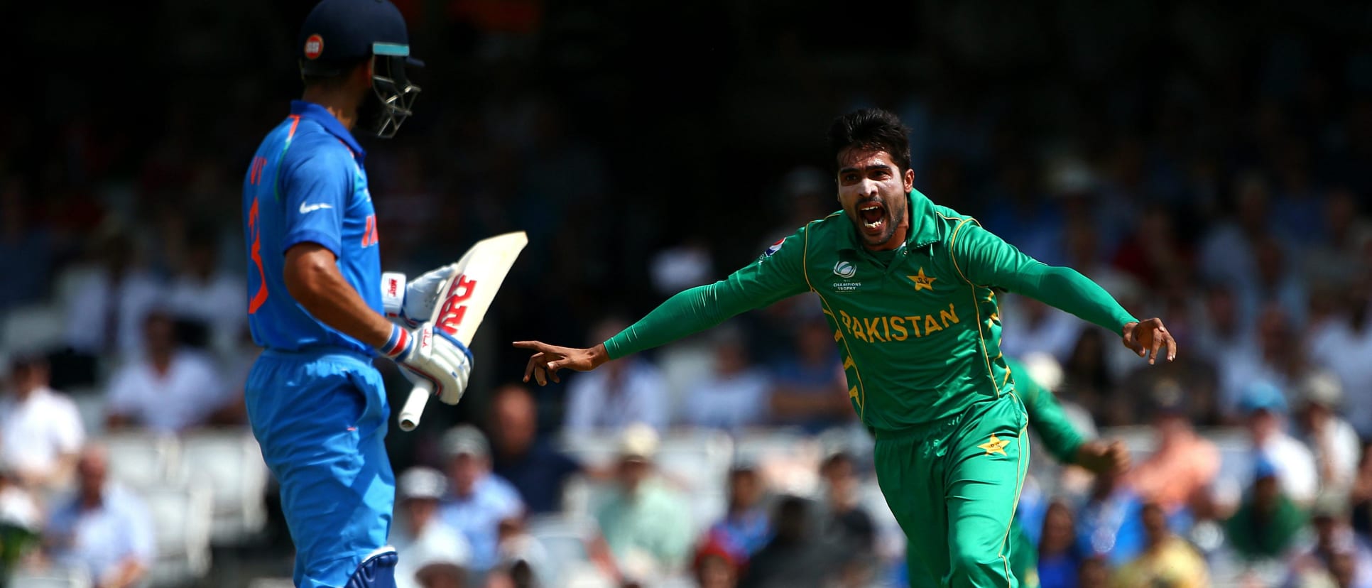 Mohammad Amir and Hassan Ali tore through India’s top order with some of the most impressive bowling.