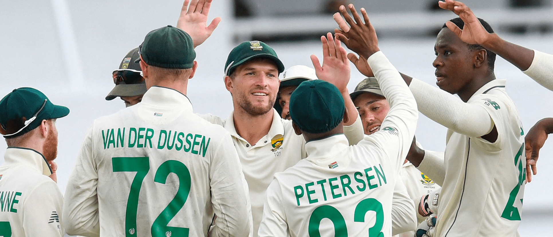 South Africa celebrate