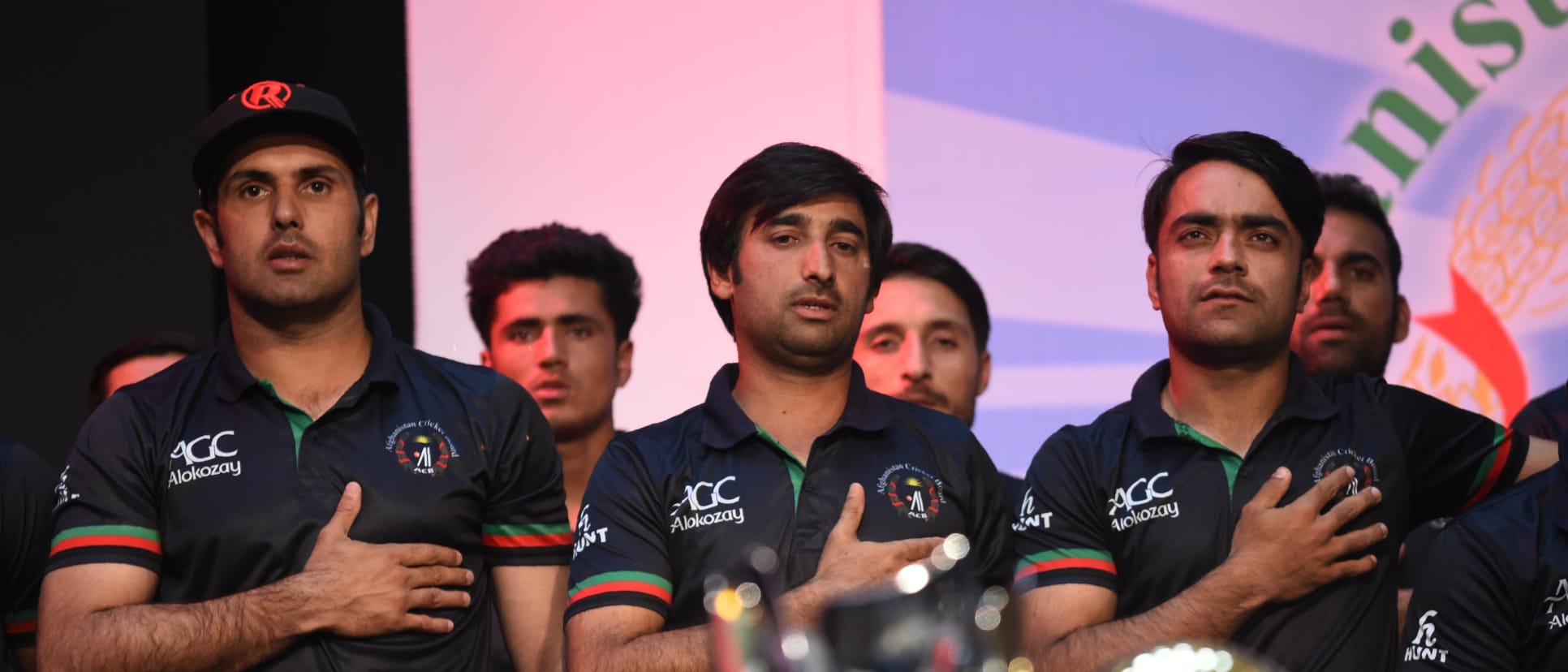 Mohammad Nabi, Asghar Stanikzai and Rashid Khan