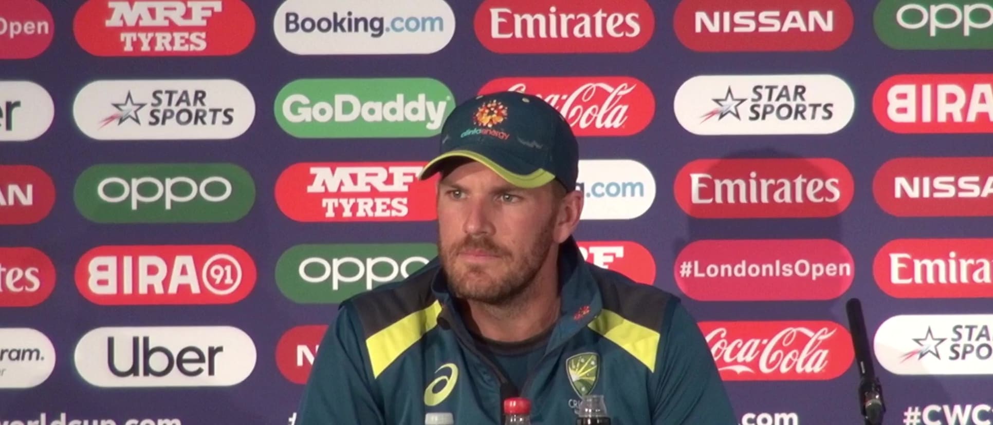 28 June - Lord's - Australia captain Aaron Finch pre-match press conference