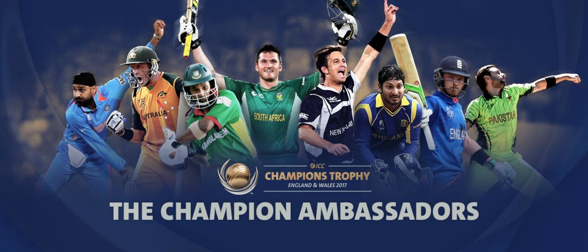 Stellar line-up as ICC announces Champions Trophy ambassadors