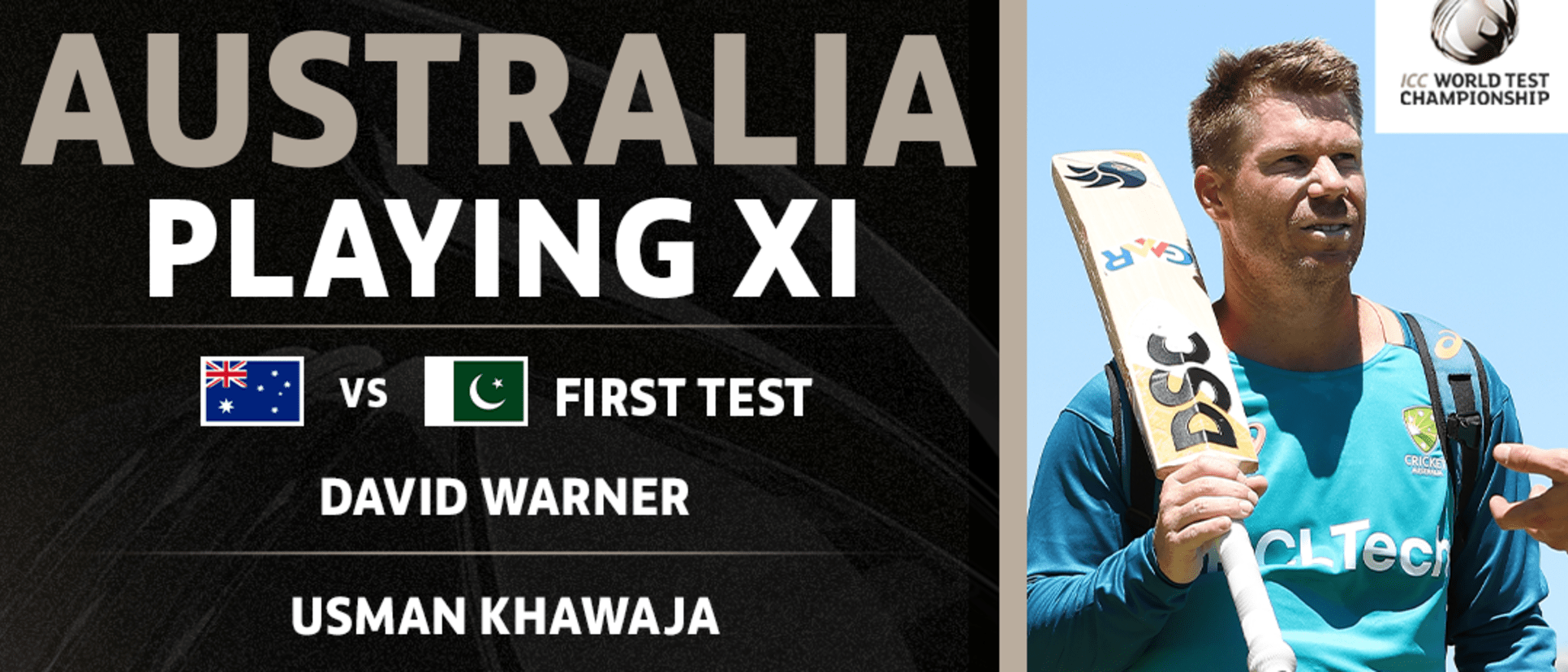 Australia's playing XI for the first Test against Pakistan