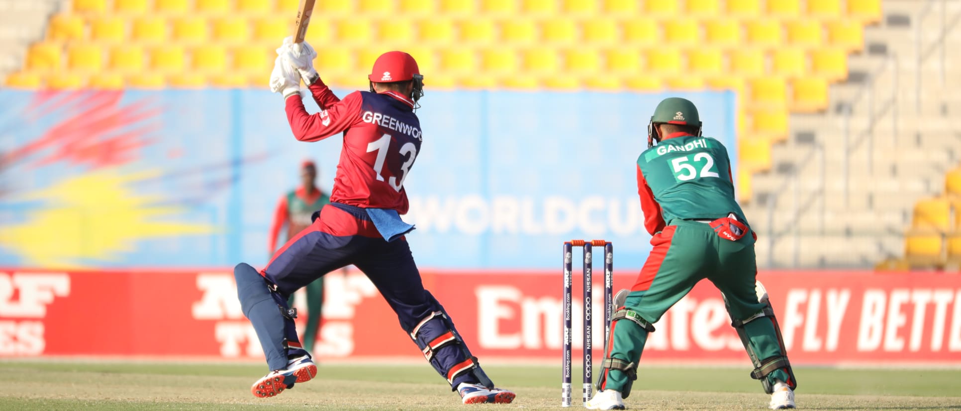 Nick Greenwood batting, Kenya v Jersey, 14th October 2019